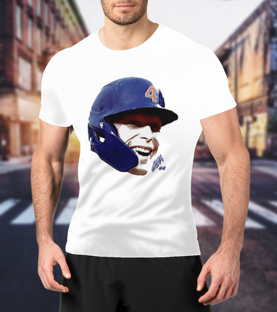 Pete Crow Armstrong Chicago Cubs Big Head Number 40 Baseball T-Shirt