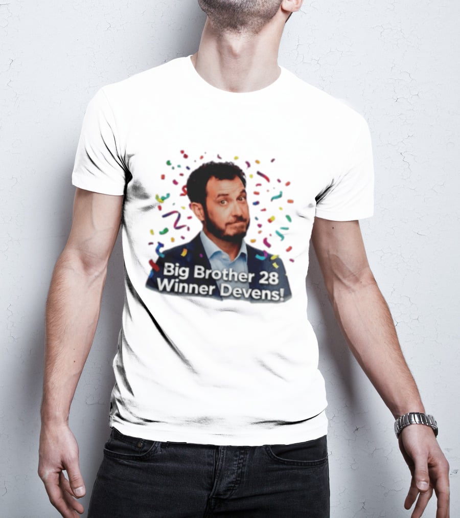 Big Brother 28 Winner Devens Celebration Confetti T-Shirt