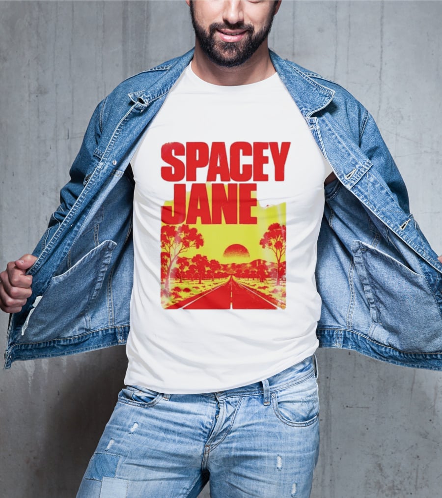 Spacey Jane Live Tour Australian Outback Sunset Scene T-Shirt