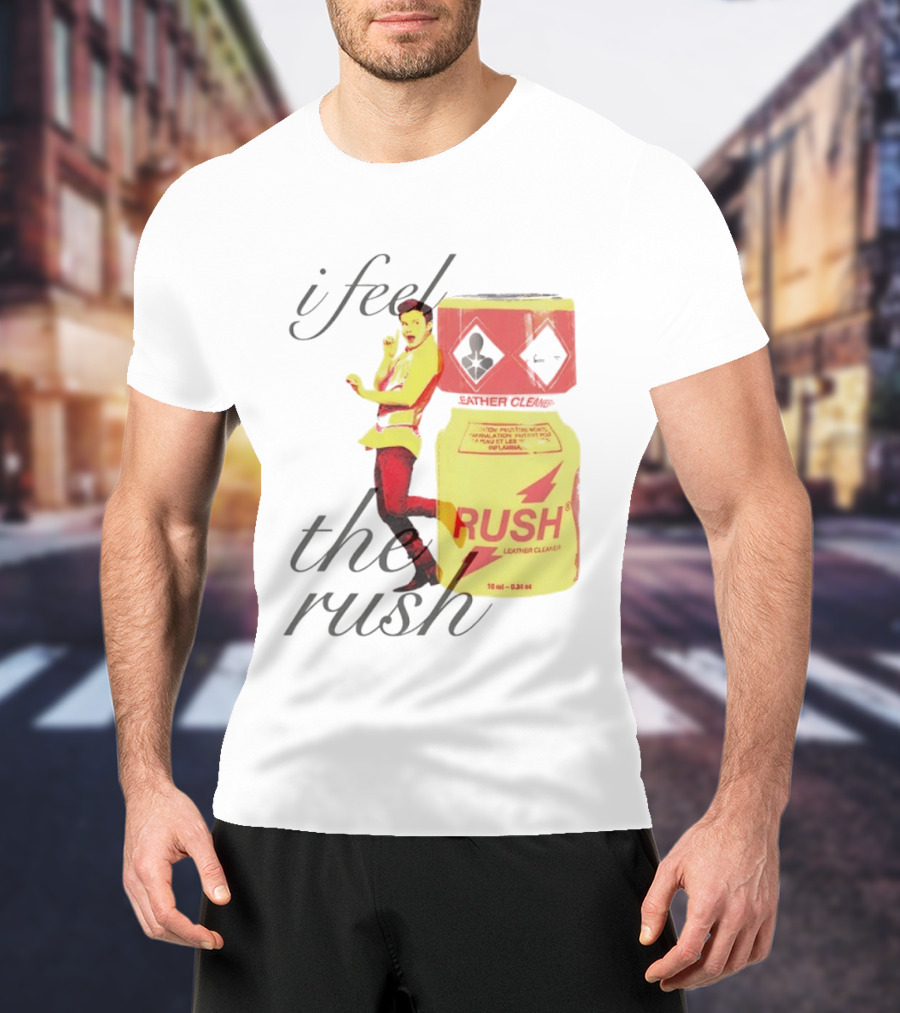I Feel The Rush Leather Cleaner Chris Colfer T-Shirt
