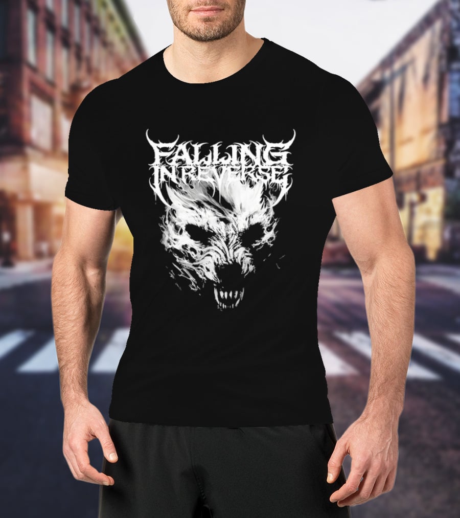 Falling In Reverse Wolf Band Rock Metal T-Shirt