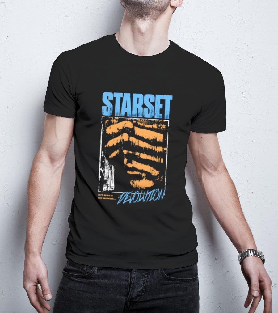 Starset Devolution Left Blind In The Darkness Vibrant Abstract Handprint T-Shirt
