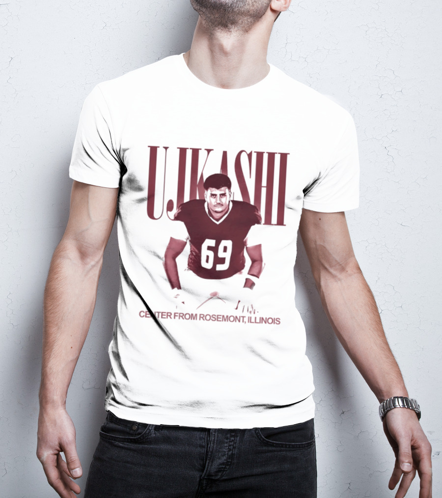 Ujkashi 69 Center Football Player From Rosemont Illinois T-Shirt