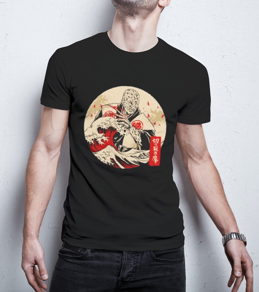 Freddy Krueger A Nightmare On Elm Street Japanese The Nightmare Samurai Ukiyo E T-Shirt