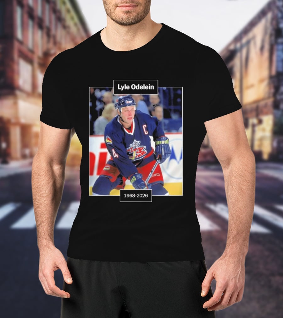 Lyle Odelein Hockey Player 1968 2026 Memorial T-Shirt