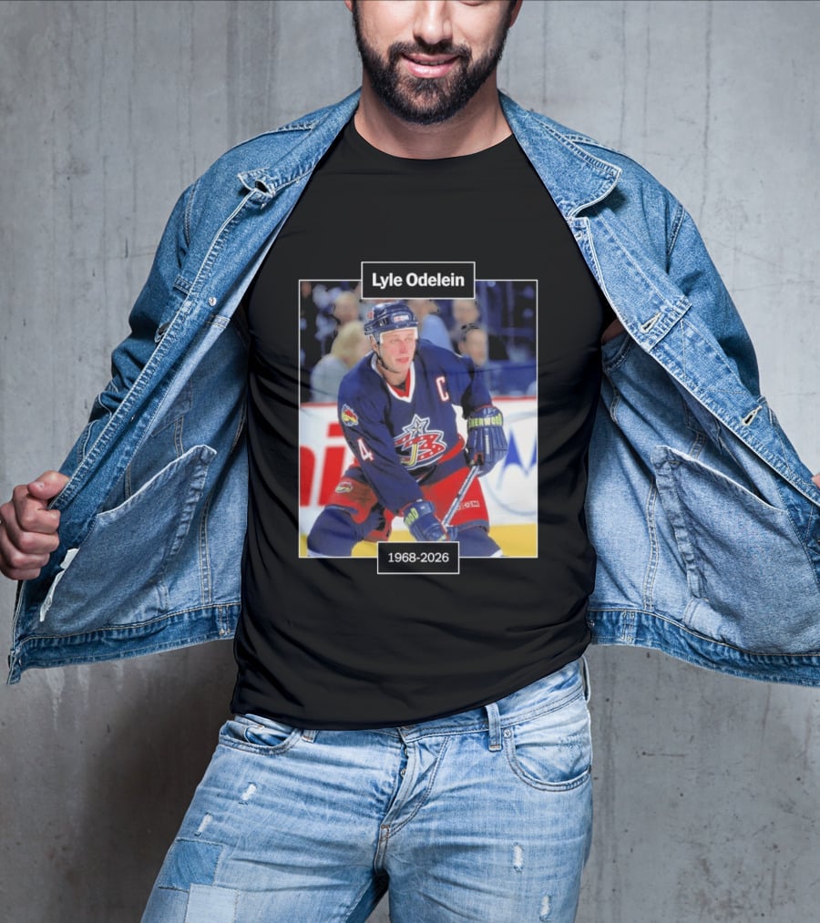 Lyle Odelein Hockey Player 1968 2026 Memorial T-Shirt