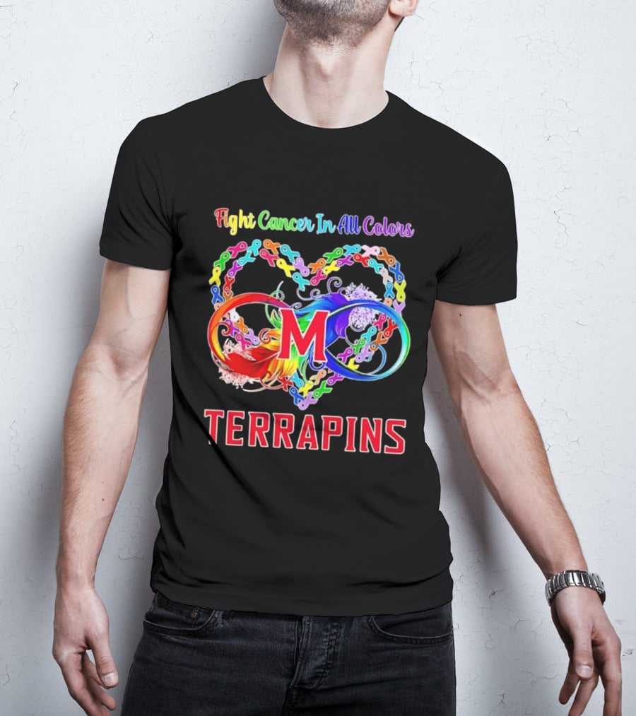 Maryland Terrapins Fight Cancer In All Colors Terrapins T-Shirt
