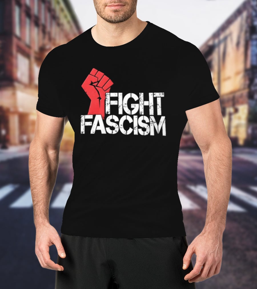 Mike Myers Red Fist Fight Fascism T-Shirt