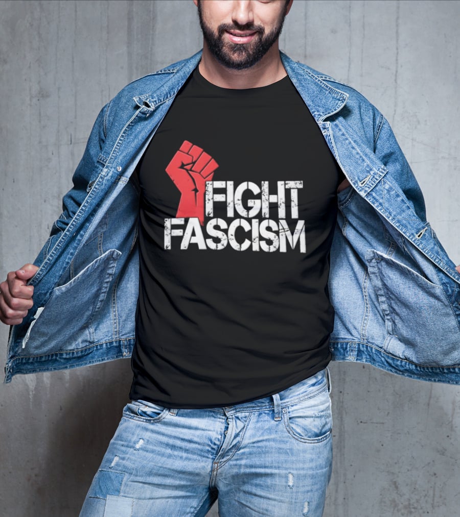 Mike Myers Red Fist Fight Fascism T-Shirt