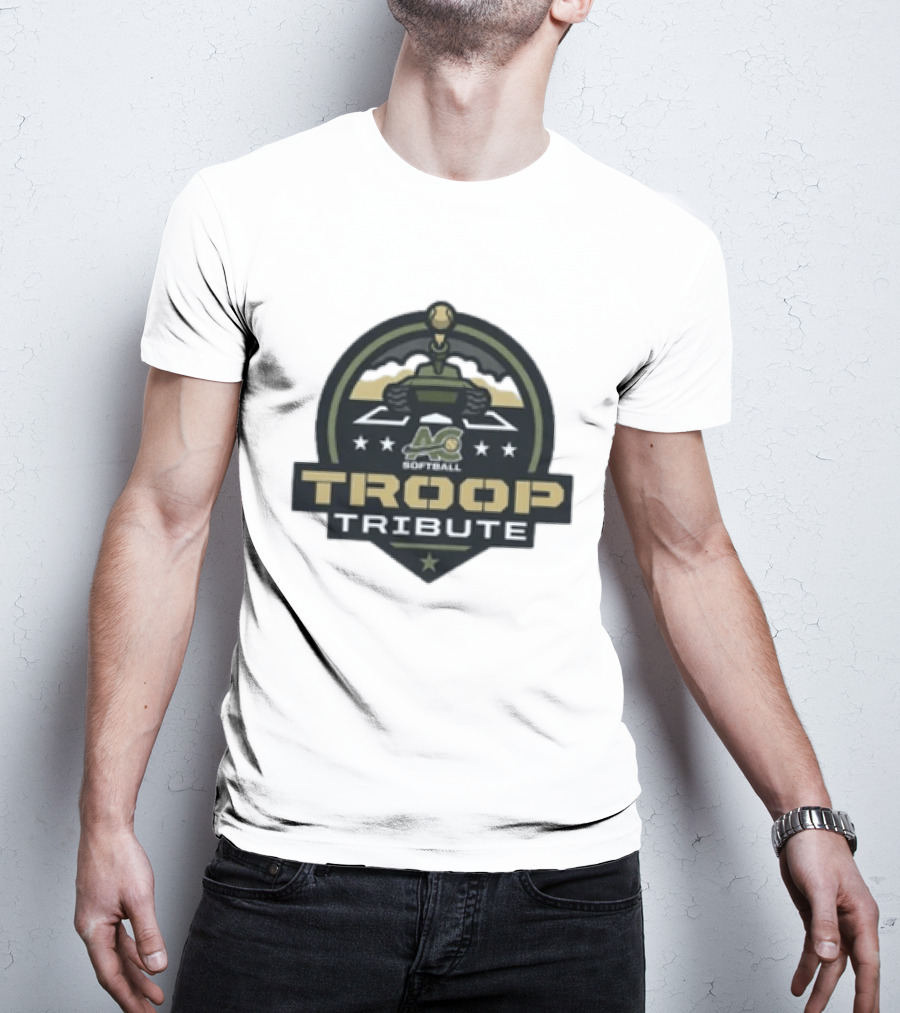 7th Annual ACS Softball Troop Tribute Tank Logo Stars T-Shirt