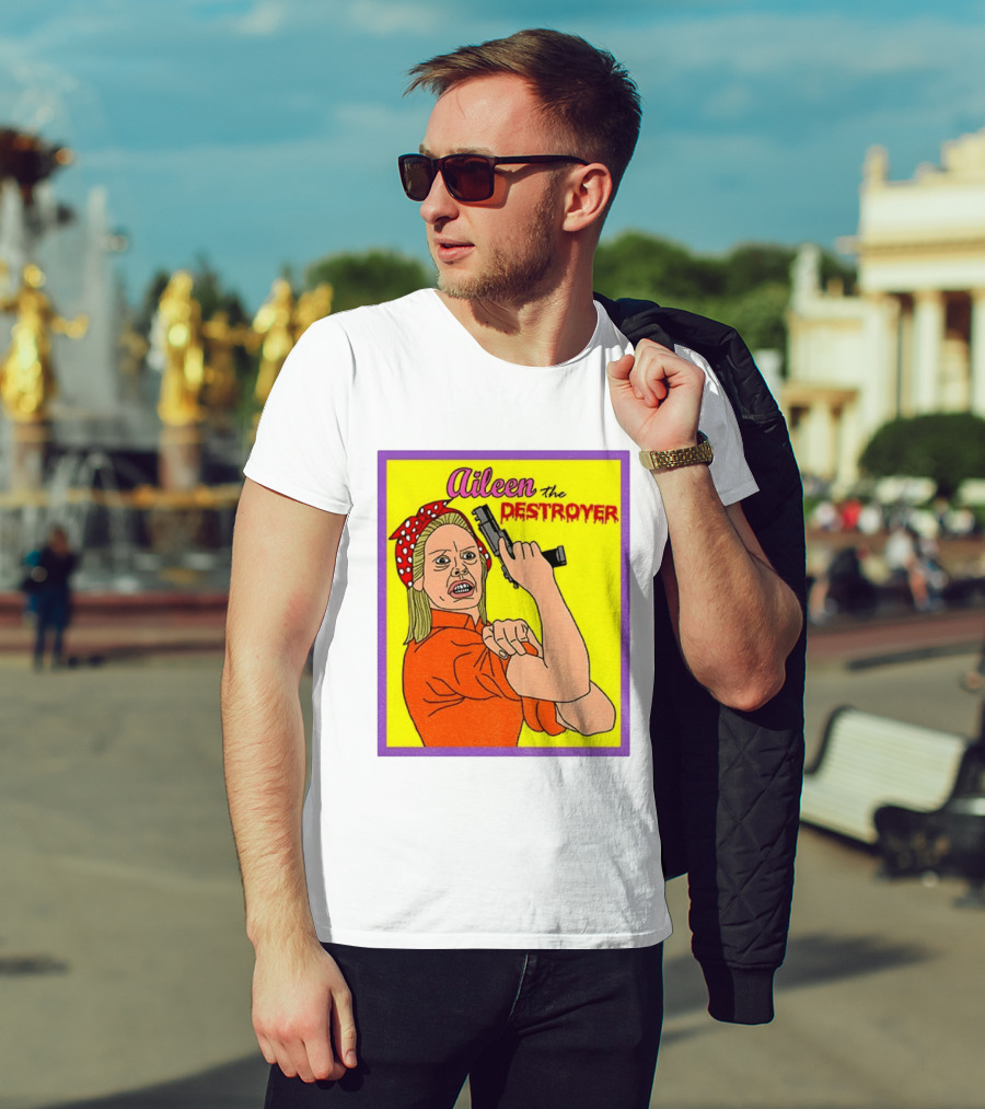 Aileen The Destroyer Halloween Horror Rosie Riveter T-Shirt