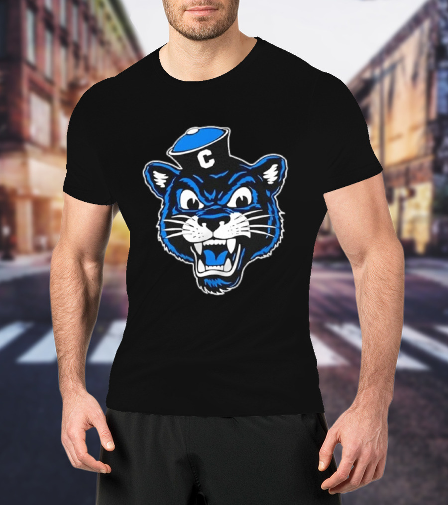 Columbia University Blue Panther Head T-Shirt