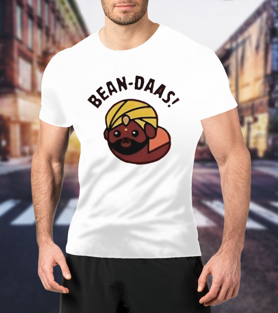Bean Daas Turbaned Character With Mustache And Beard T-Shirt