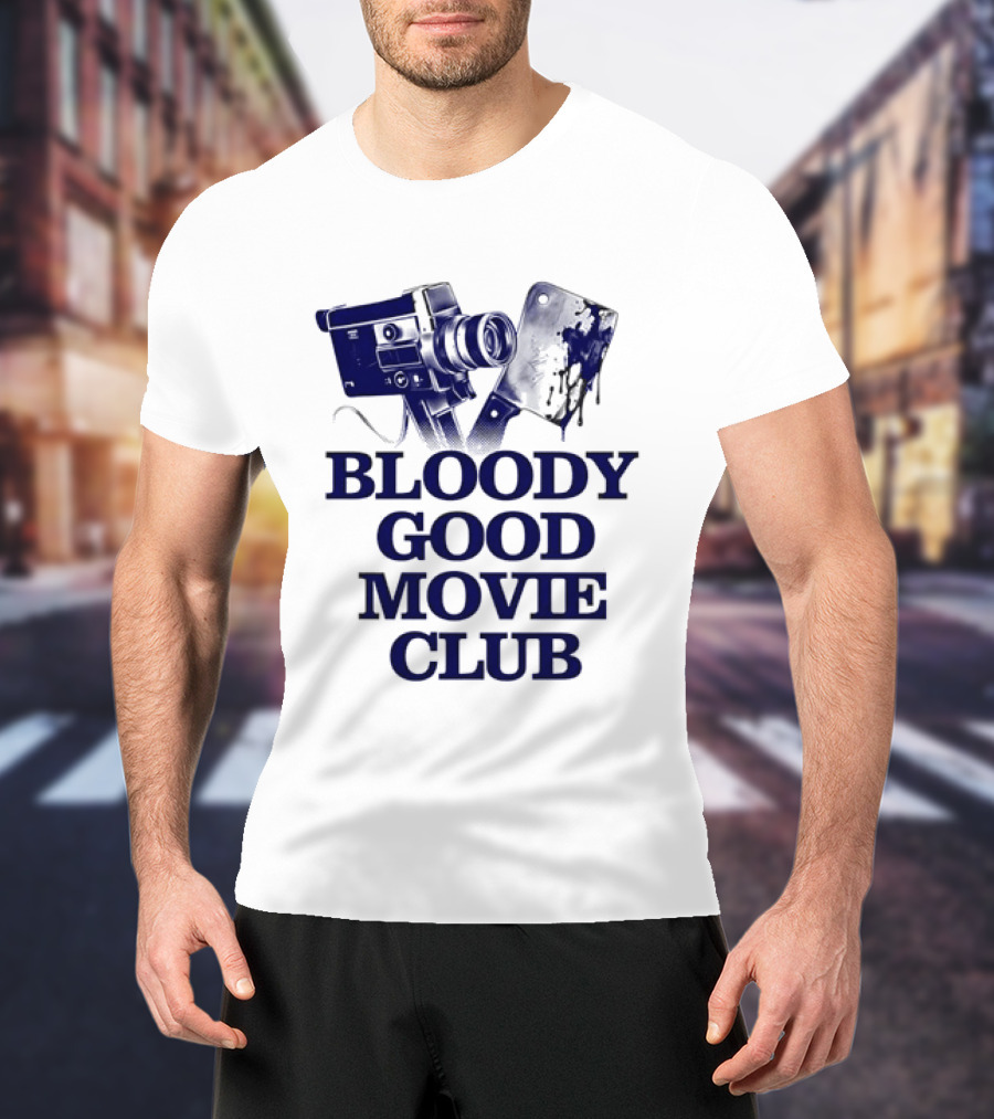 Bloody Good Movie Club Vintage Camera Aesthetic T-Shirt
