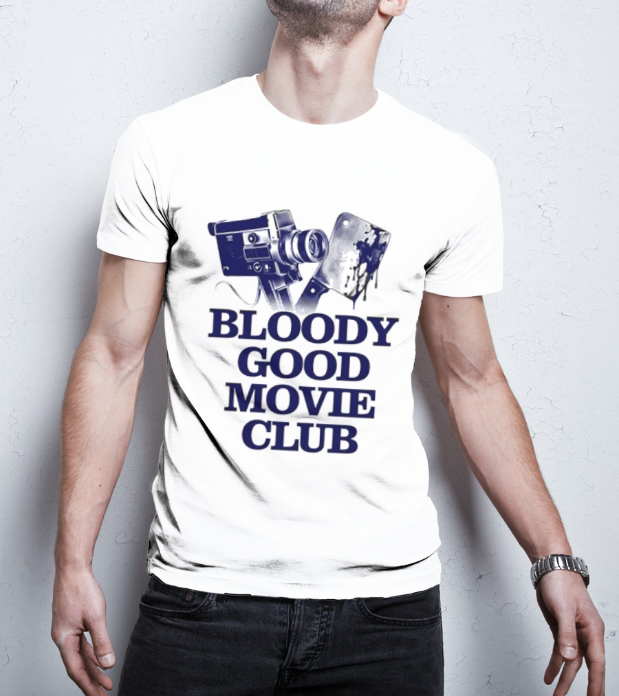 Bloody Good Movie Club Vintage Camera Aesthetic T-Shirt