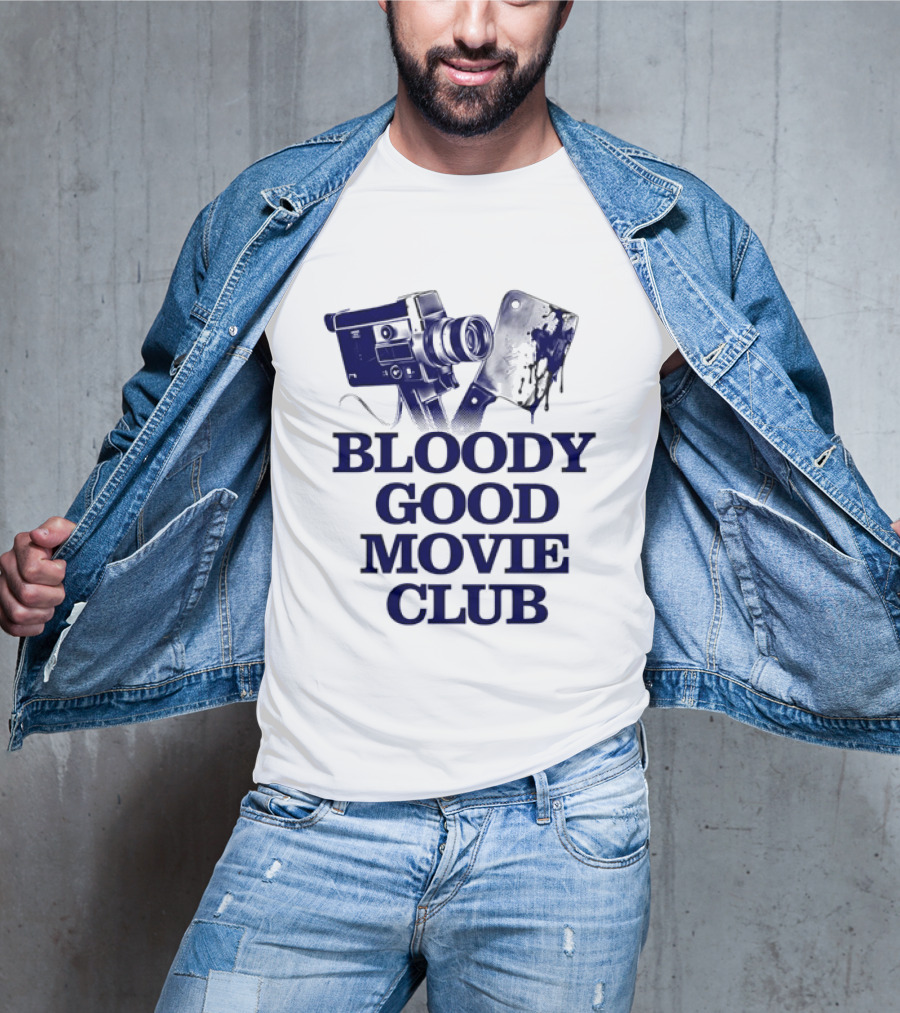 Bloody Good Movie Club Vintage Camera Aesthetic T-Shirt