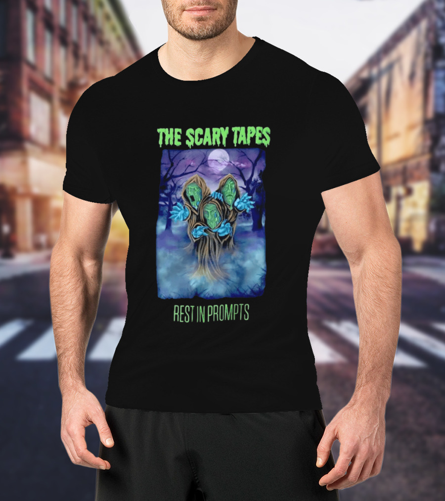 The Scary Tapes Rest In Prompts Creepy Forest Monsters Halloween T-Shirt