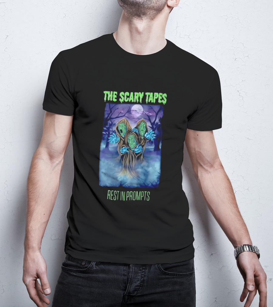 The Scary Tapes Rest In Prompts Creepy Forest Monsters Halloween T-Shirt