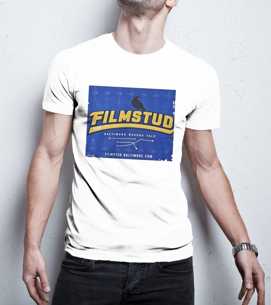 Filmstud Baltimore Ravens Talk Football FilmstudBaltimore.com T-Shirt