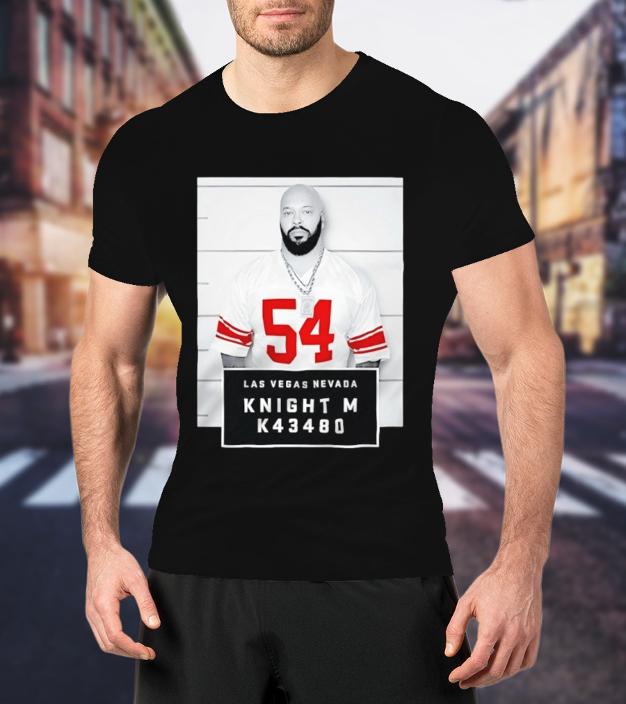 Las Vegas Nevada Shot 54 Knight M K43480 Death Row Records T-Shirt