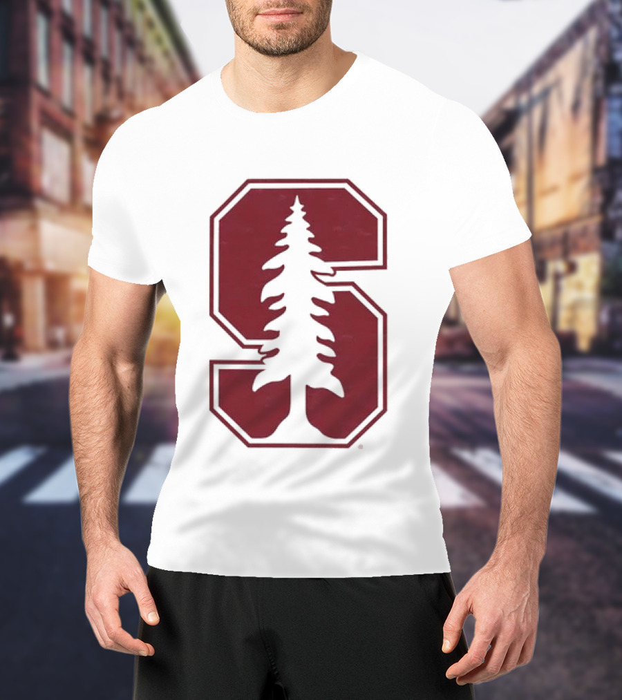 Stanford University Cardinal Block S Tree Logo NCAA T-Shirt