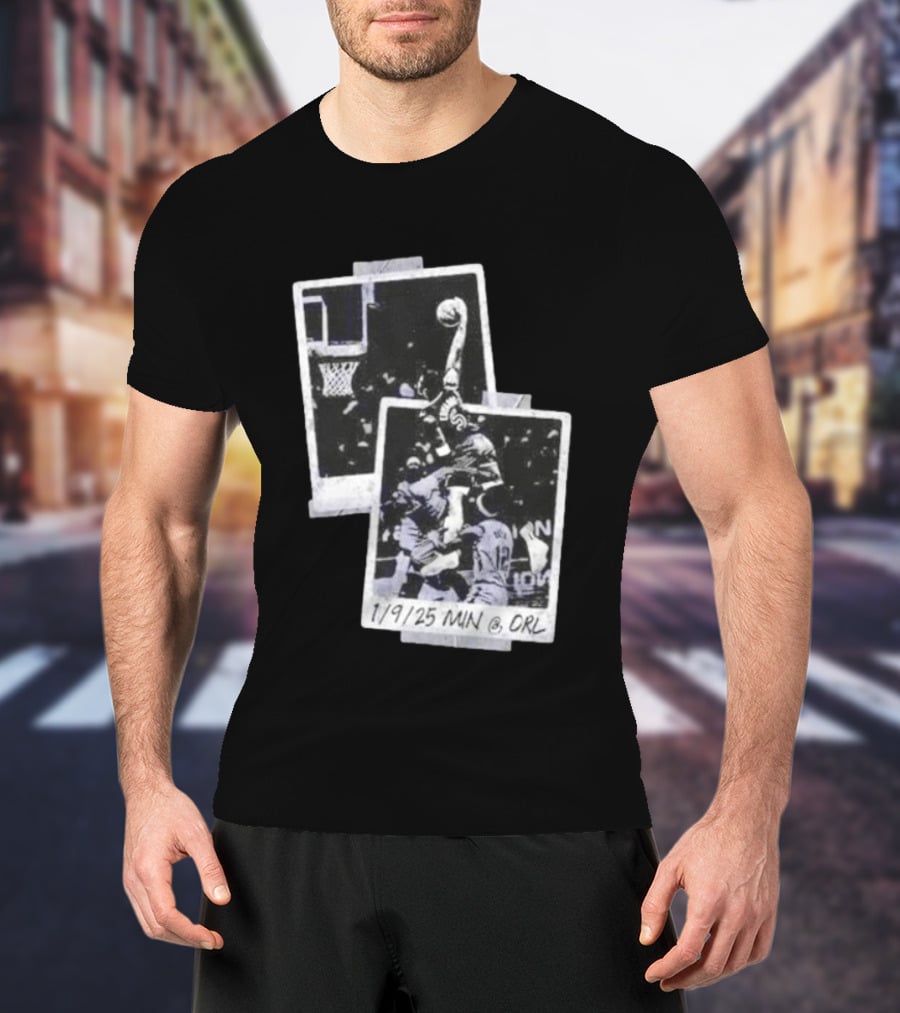 Anthony Edwards Minnesota Timberwolves Slam Dunk 1/9/25 MIN @ ORL T-Shirt