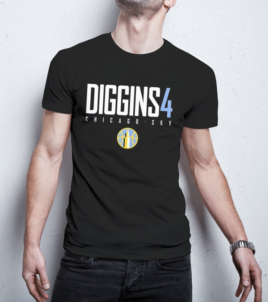 Diggins 4 Chicago Sky WNBA Basketball T-Shirt