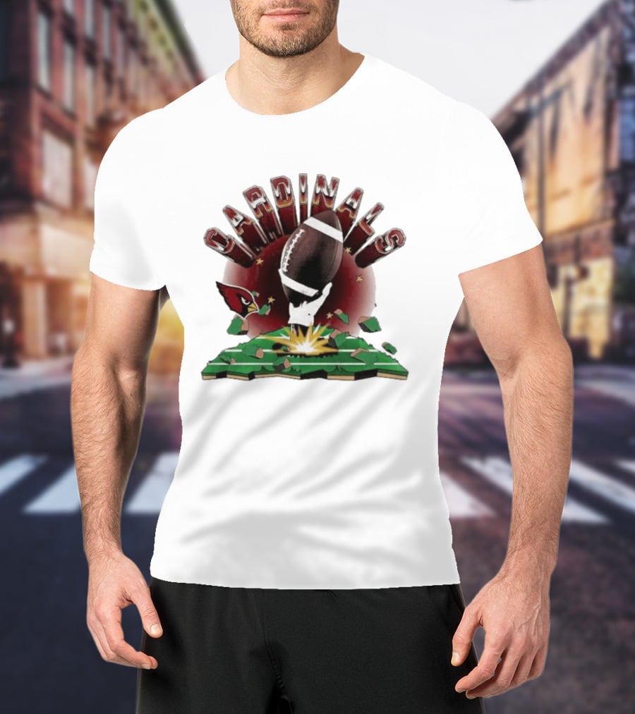 Cardinals 2026 Explode Clubhouse Football Breakthrough T-Shirt