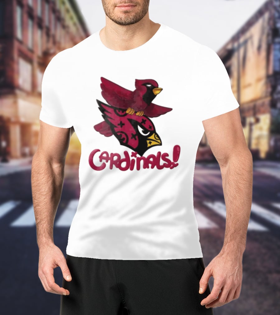Arizona Cardinals Red Bird Iconic Fan Gear T-Shirt