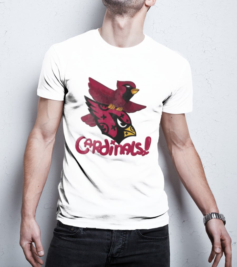 Arizona Cardinals Red Bird Iconic Fan Gear T-Shirt