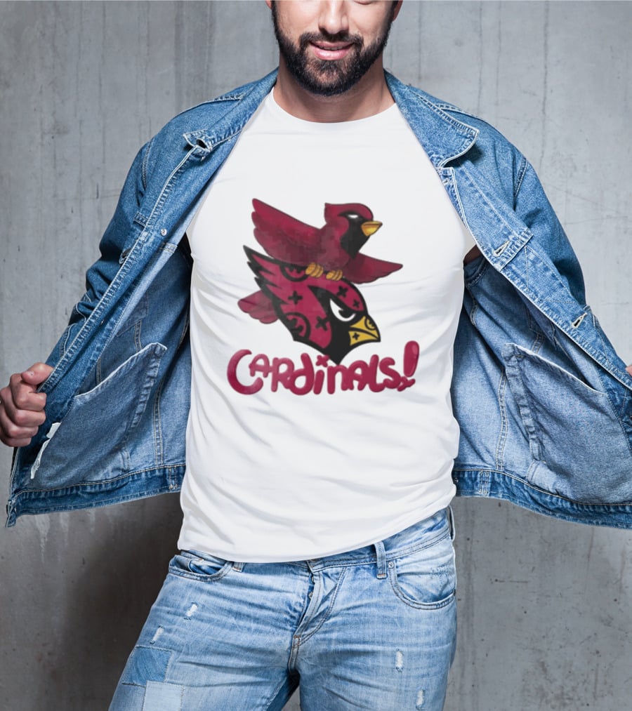 Arizona Cardinals Red Bird Iconic Fan Gear T-Shirt