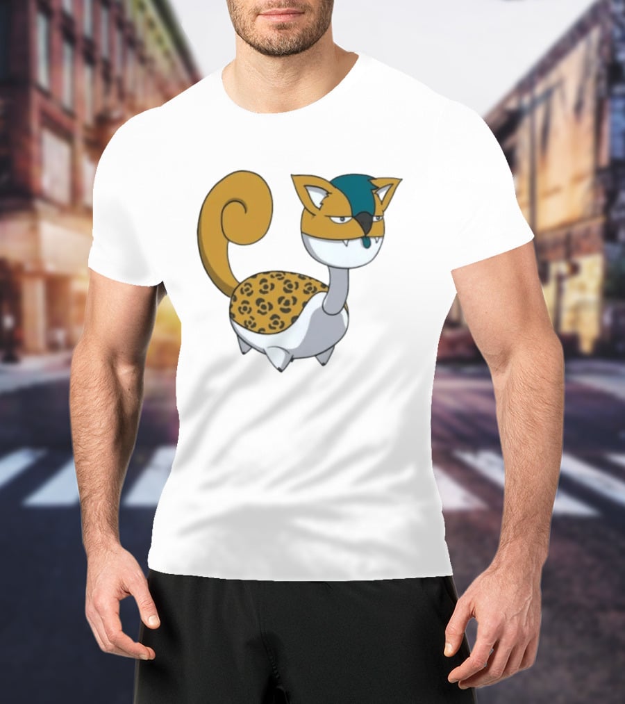 Jacksonville Jaguars Pokemon Fusion Cartoon T-Shirt