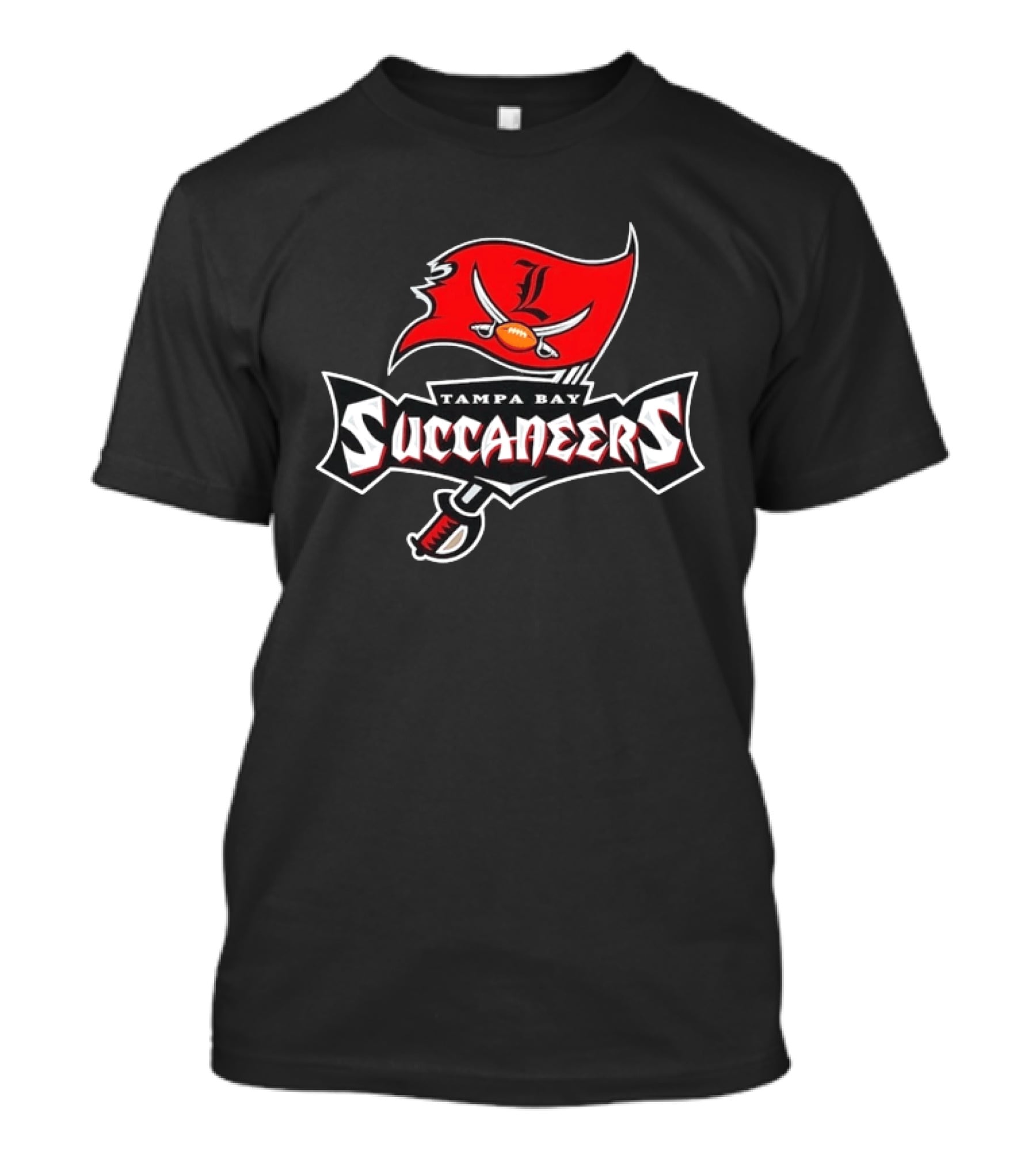 Tampa Bay Succaneers Football Pirate Flag Logo Sports Team T-Shirt