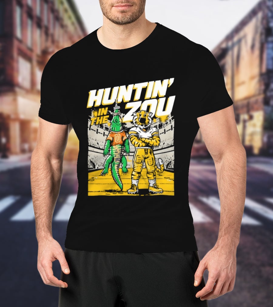 Huntin' In The Zou Missouri Tigers Stadium Rivalry T-Shirt