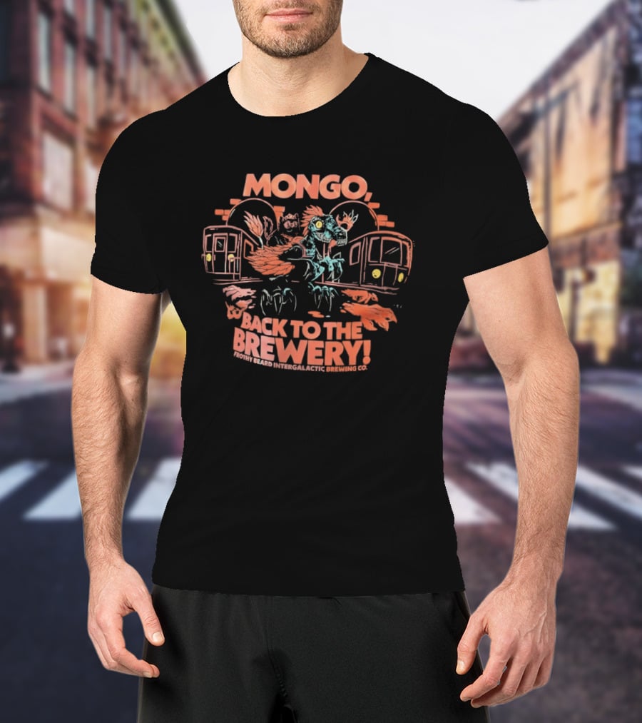 Mongo Back To The Brewery Frothy Beard Intergalactic Brewing Co Dinosaur Train T-Shirt