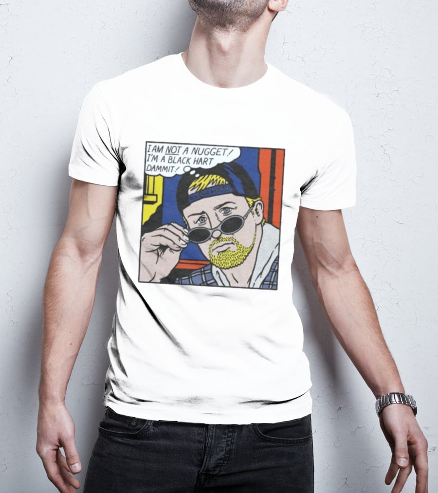 I Am Not A Nugget I'm A Black Hart Dammit Retro Comic T-Shirt