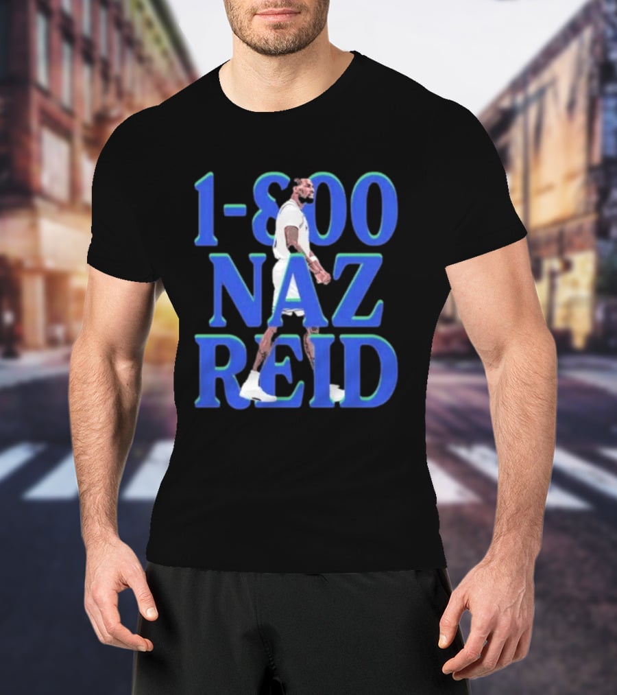 1 800 Naz Reid Minnesota Timberwolves Basketball T-Shirt