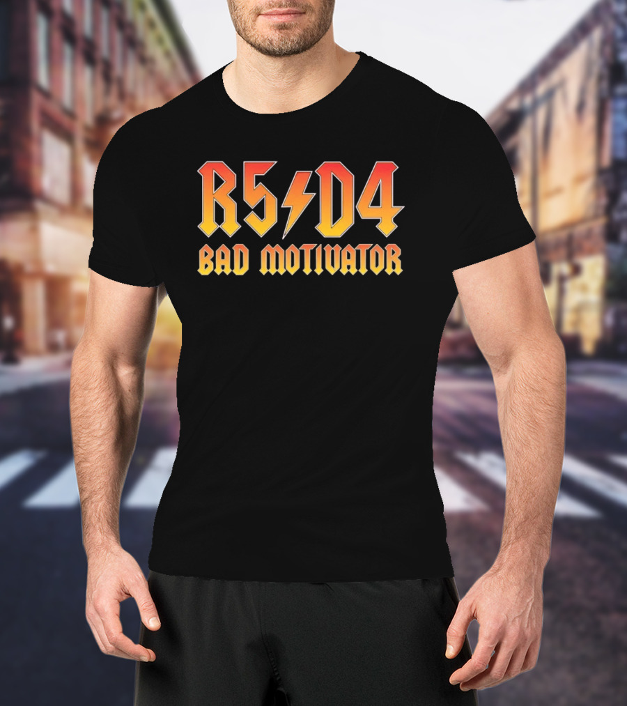 R5 D4 Bad Motivator Star Wars Droid Astromech Retro Pop Culture T-Shirt