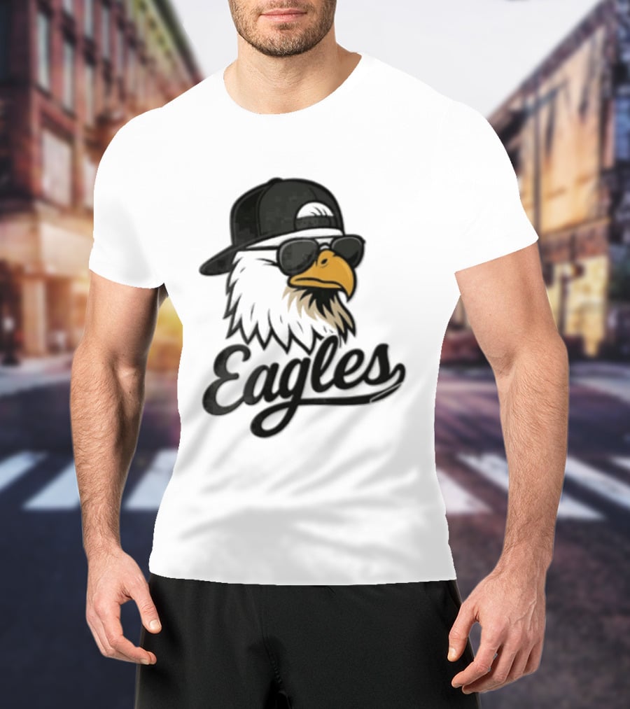 Philadelphia Eagles Eagle Sunglasses Baseball Cap Sports Fan T-Shirt