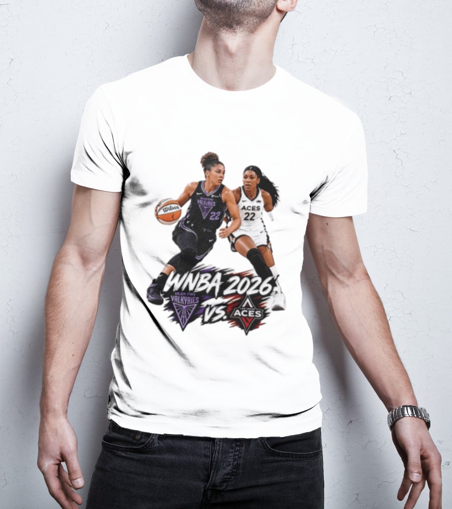 WNBA 2026 Golden State Valkyries Vs Las Vegas Aces T-Shirt