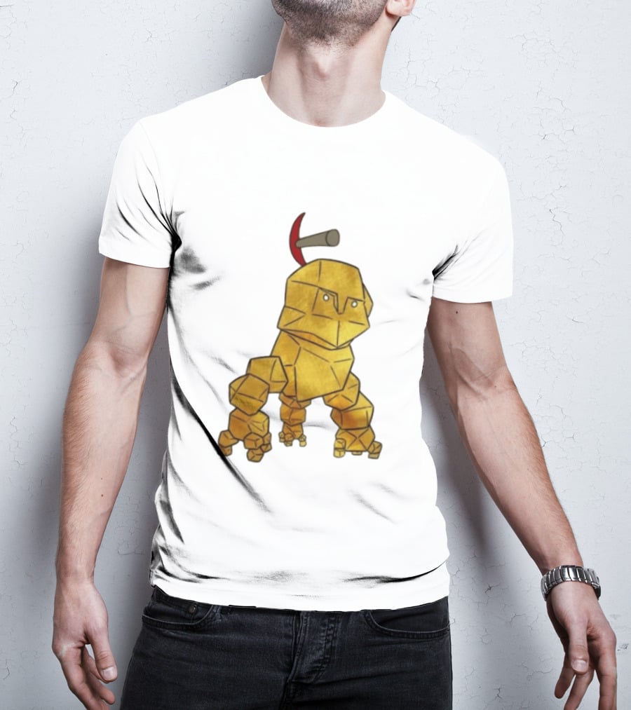 San Francisco 49ers Gold Rock Golem Miner Pickaxe T-Shirt