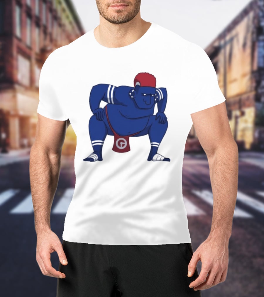 Hariyama Pokemon New York Giants Sumo Wrestler T-Shirt