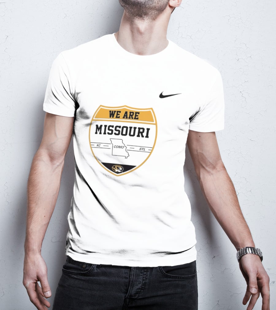 Missouri Tigers We Are KC COMO STL Shield Nike T-Shirt