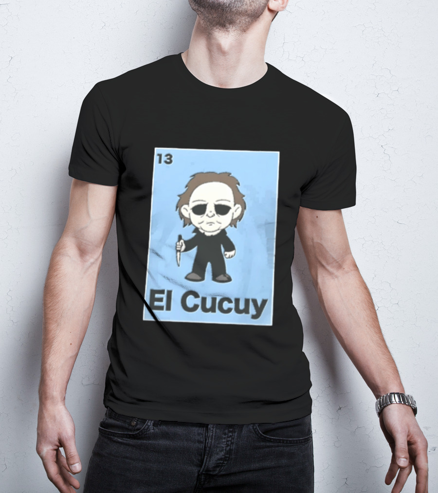 13 El Cucuy Michael Myers Chibi Holding Knife T-Shirt