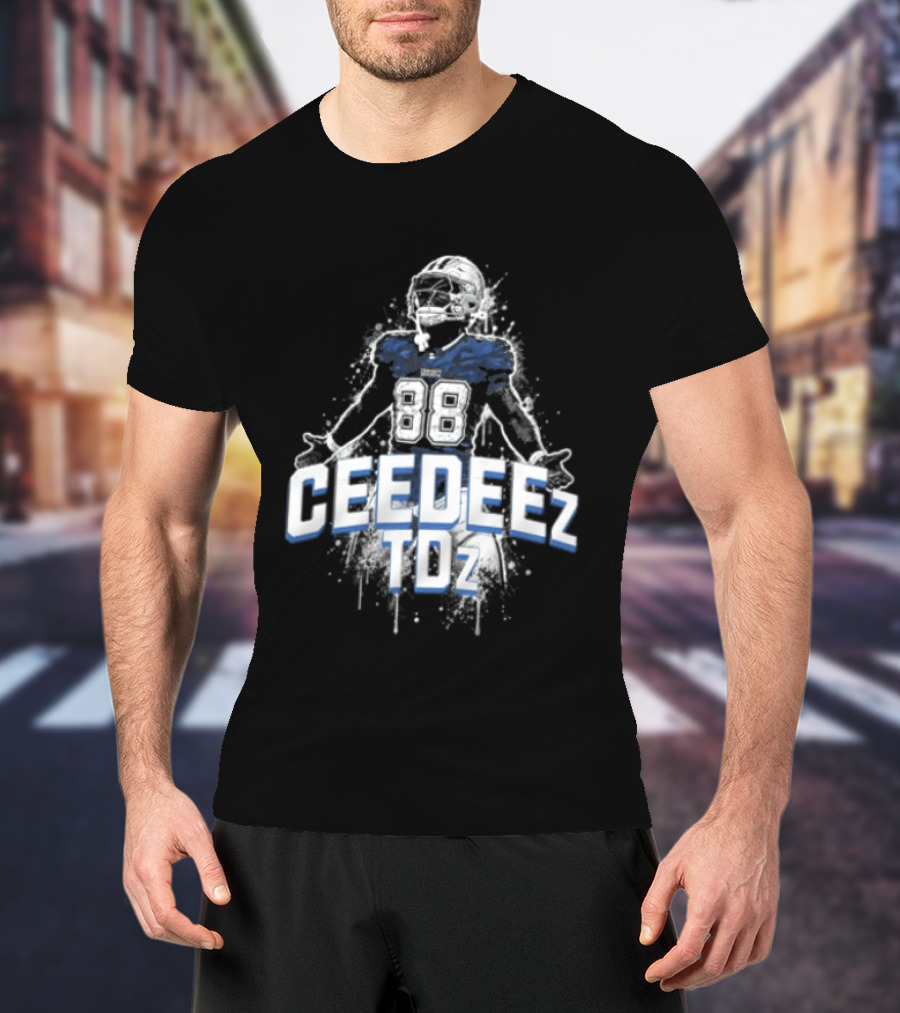 Ceedeez TDz Football Player Retro Title T-Shirt