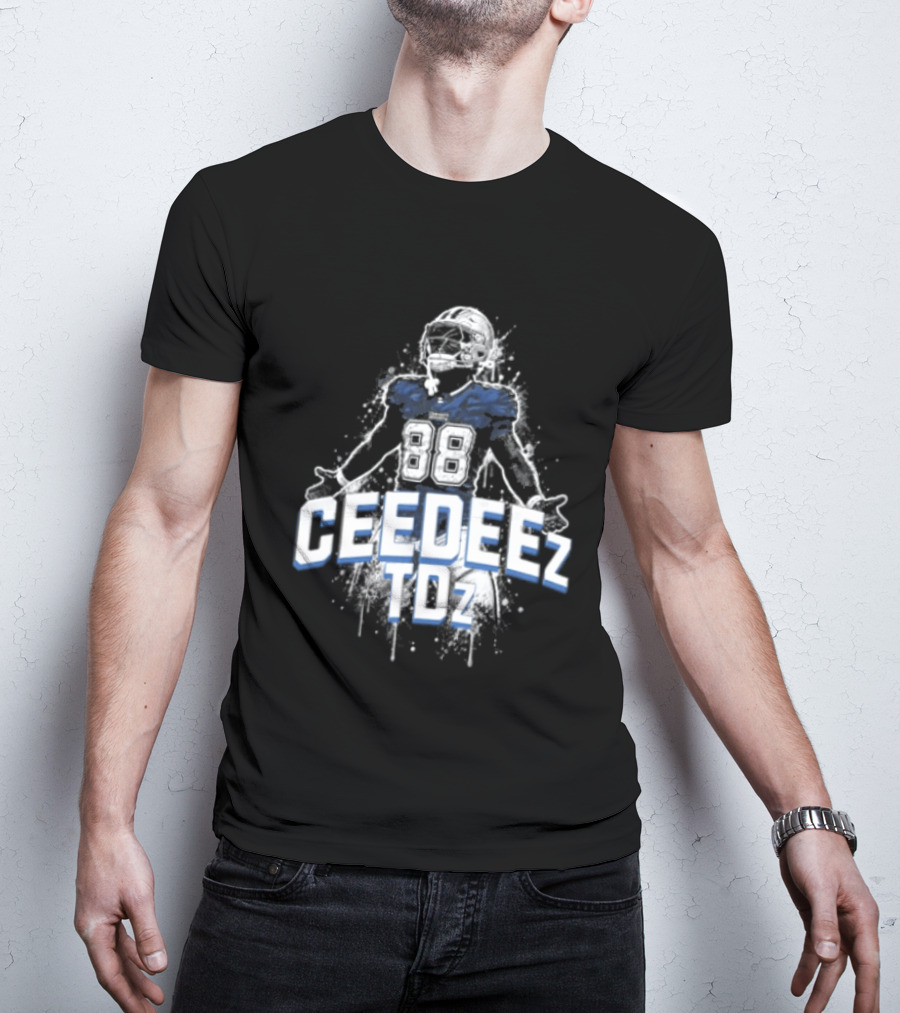 Ceedeez TDz Football Player Retro Title T-Shirt
