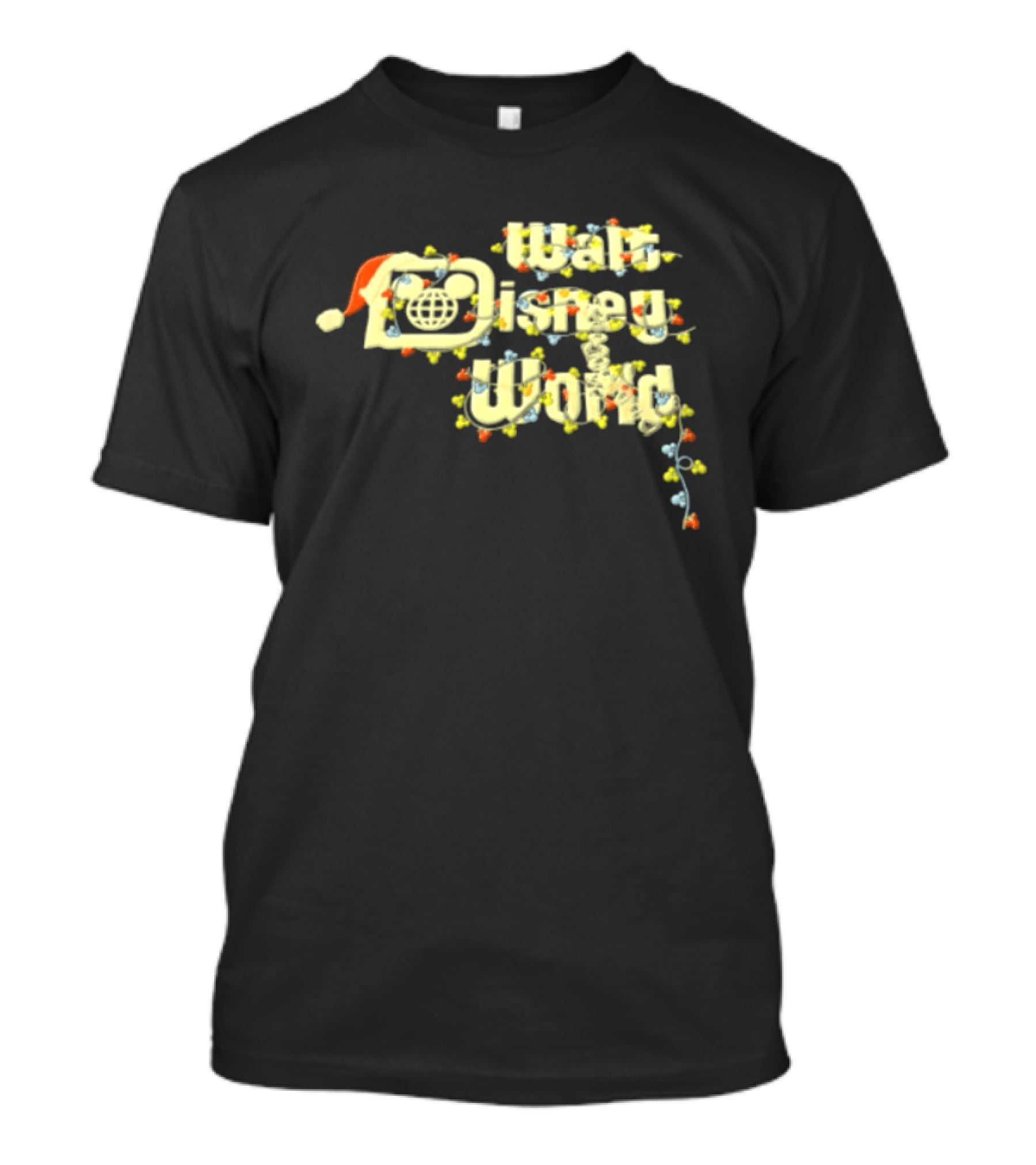 Walt Disney World Christmas Santa Hat Lights T-Shirt
