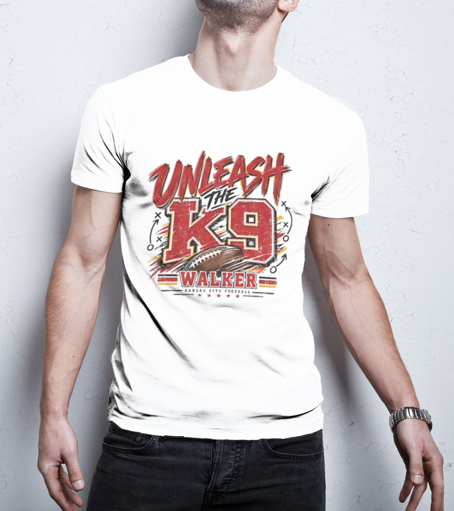 Unleash The K9 Walker Kansas City Football T-Shirt