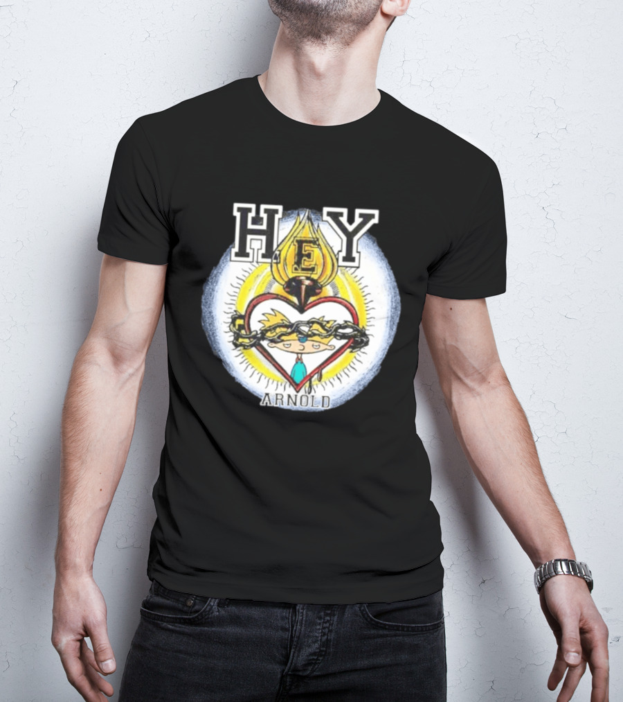 Hey Arnold Sacred Heart Nickelodeon Bootleg T-Shirt