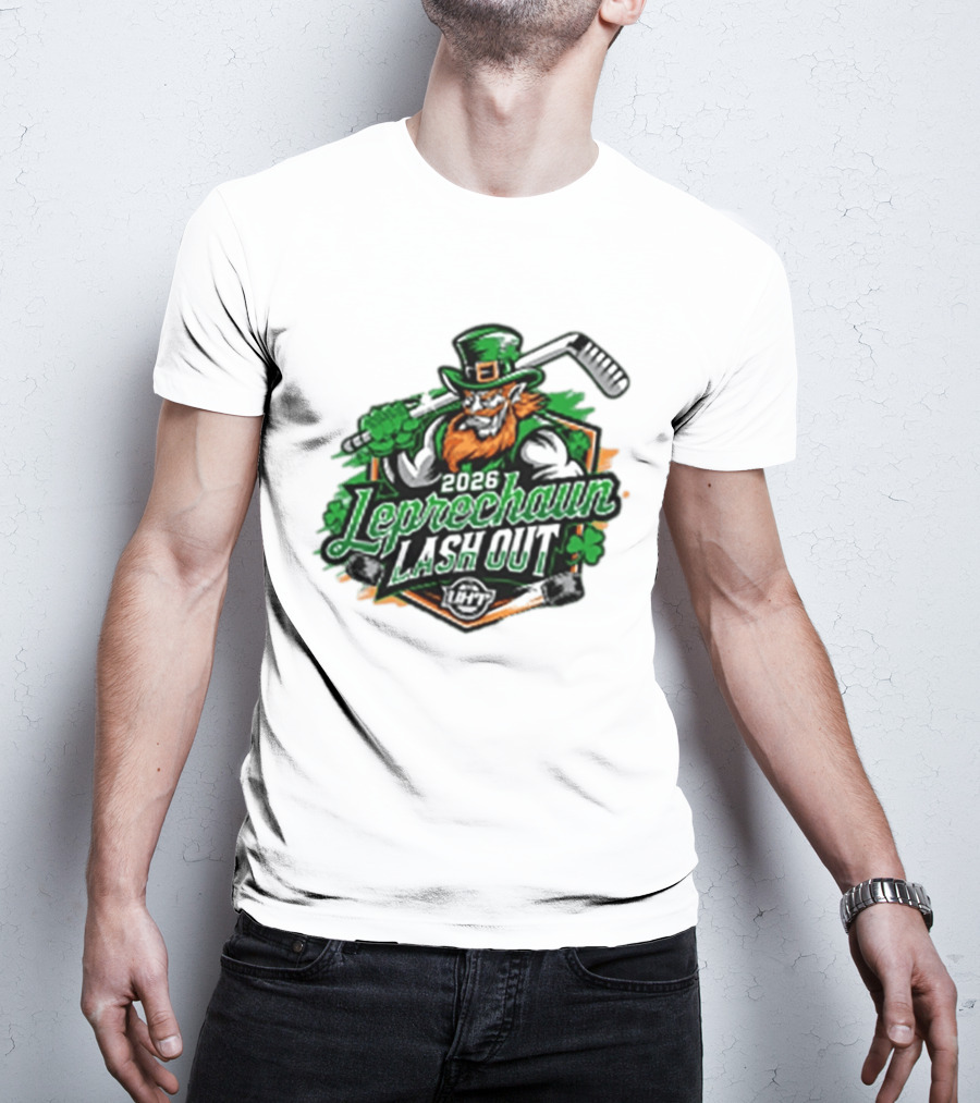 2026 Leprechaun Lash Out Hockey Logo Irish Hockey Players T-Shirt